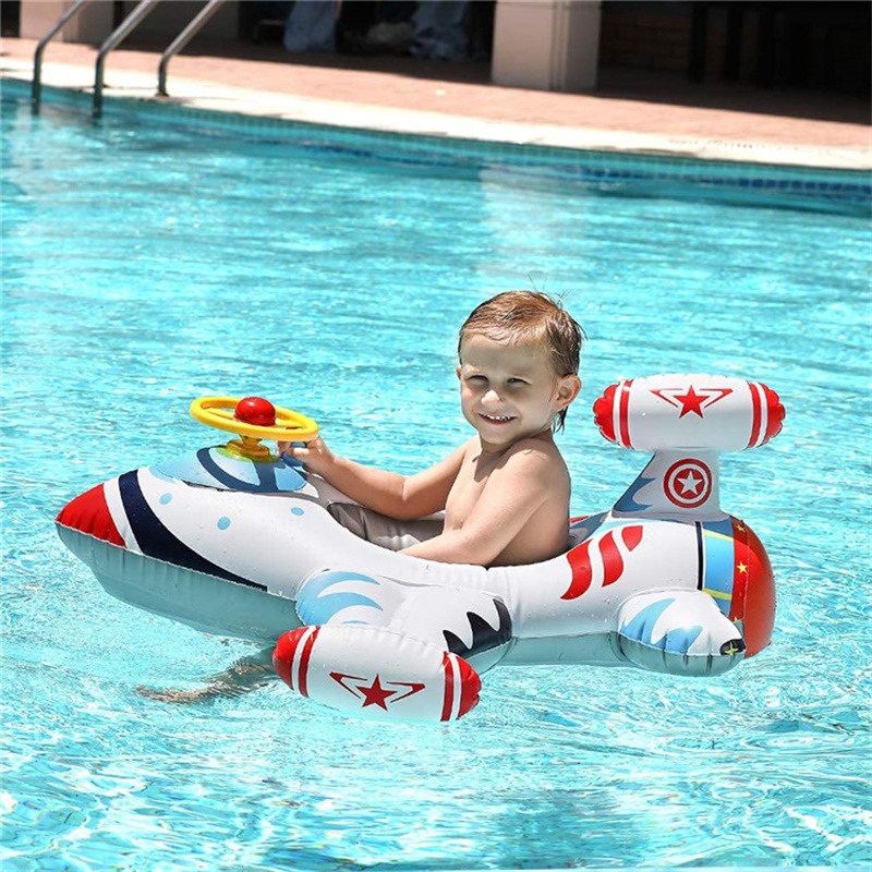 Verdickung kreativer Flugzeuge, Schwimmenring, aufblasbare Kinder Schwimmschwimmen, Babysitzing