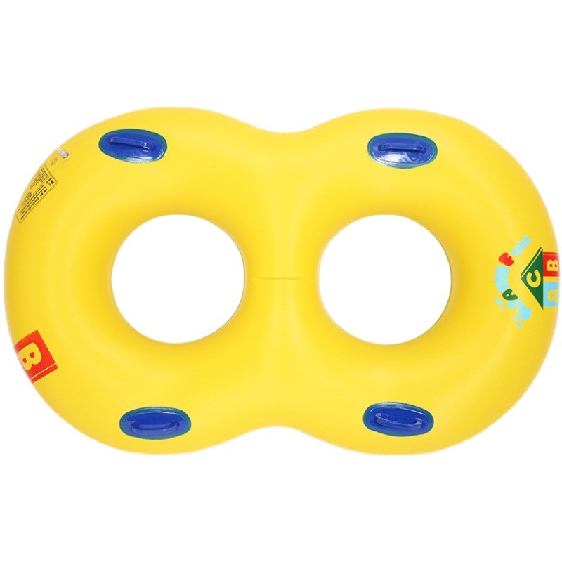 Aufblasbarer Leben Boje Doppelschwimmring, für männliche und weibliche Paare Elternkind Wasserspielzeug Rafting