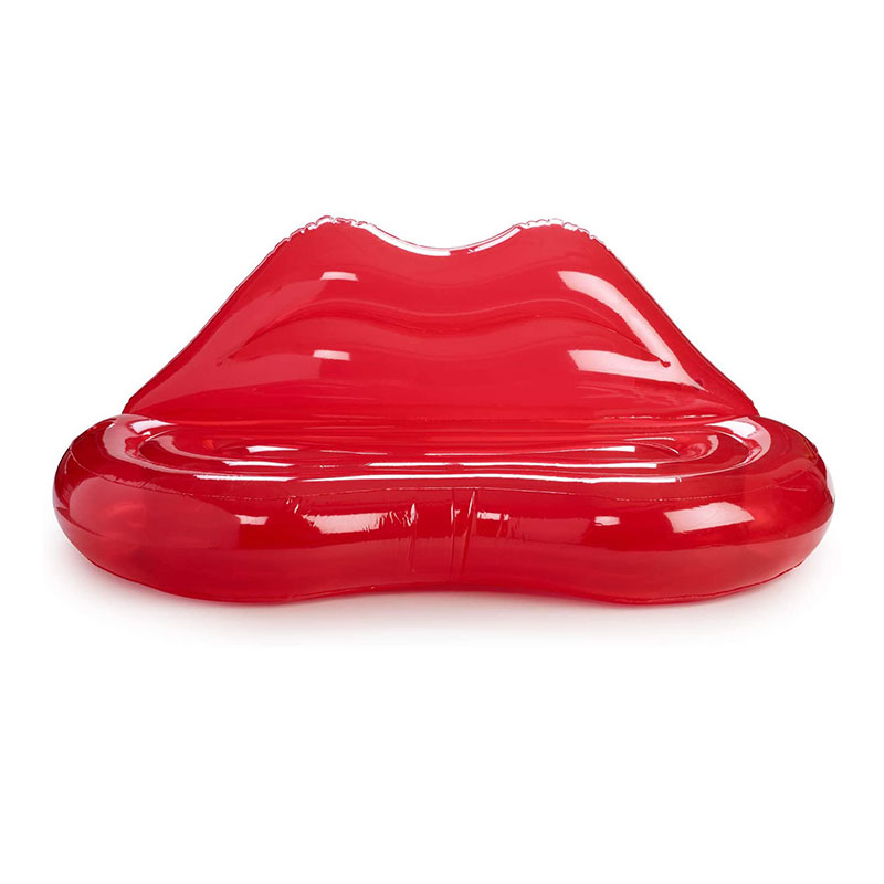 Klare rote Lippenblasbare Sofa -Bett -Couch
