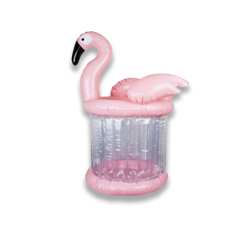 Riese Pink Flamingo aufblasbare Eisschaufel Kühler, Sommerpartyspielzeug Pool Beach Accessoires, Getränk Beer Bar Cup Halter